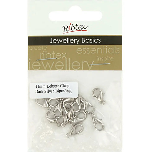 11mm Metal Alloy Lobster Clasp (available in 8 colours)